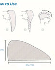 Absorbent hair towel