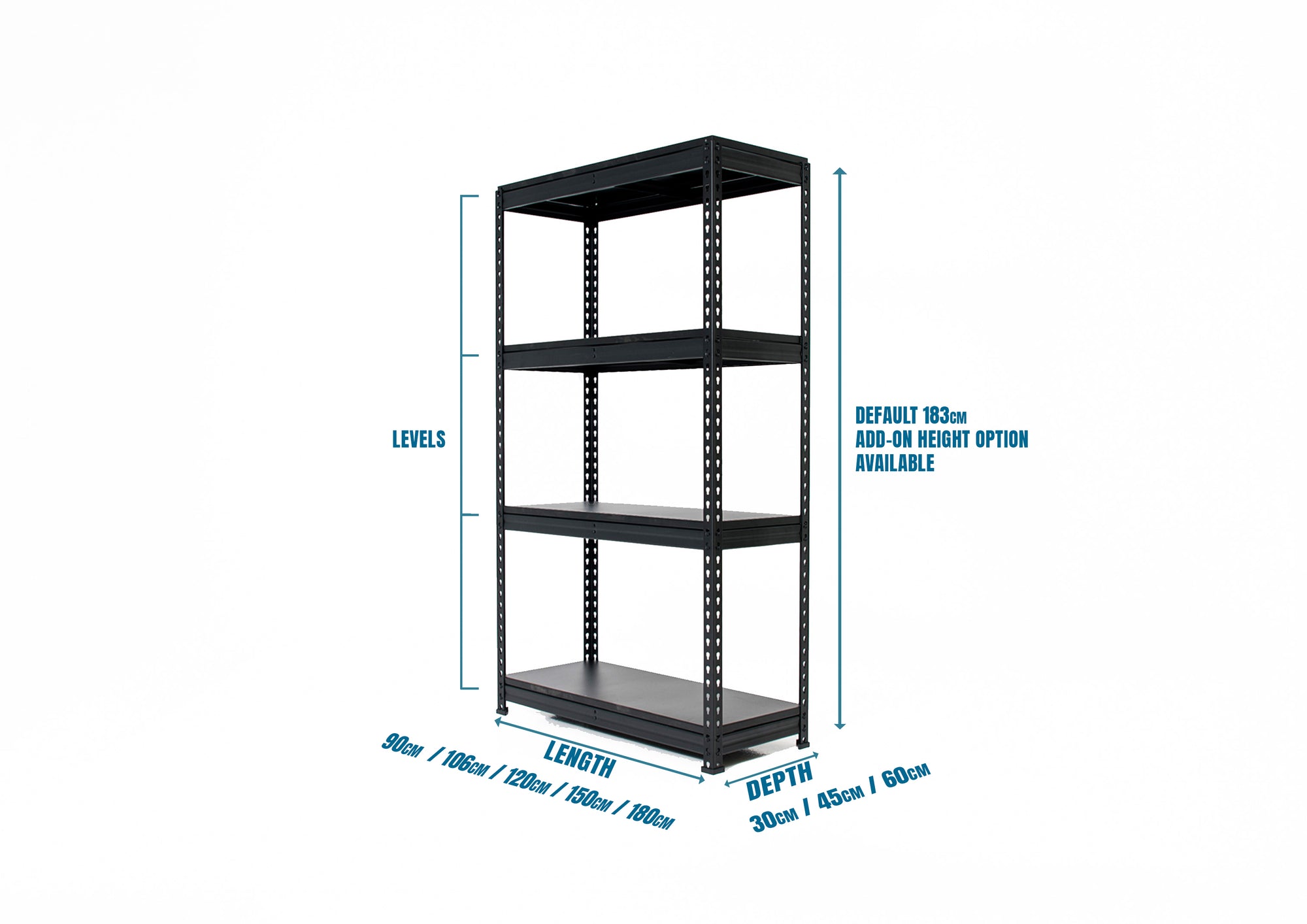 boltless single racks