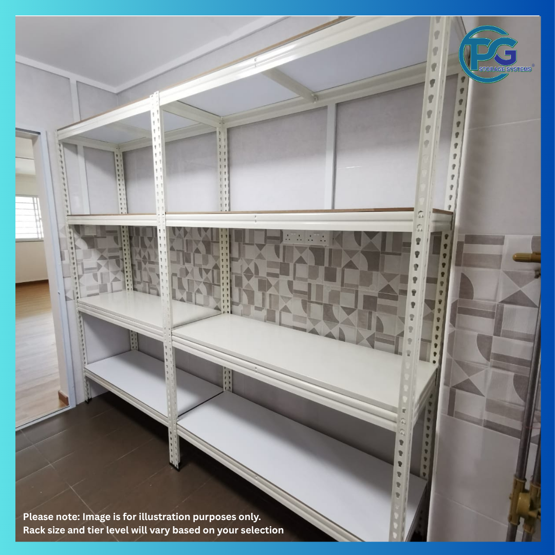 PVC Wood Deck Boltless Rack (2-Levels)